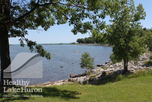 The Lake Huron shoreline near Kettle Point. <br> Credit: St. Clair Region Conservation Authority.